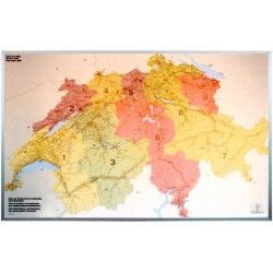 Postleitzahlenkarte Schweiz 1:260.000