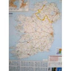 Landkarte Irland 1:400.000 mit platz namen index