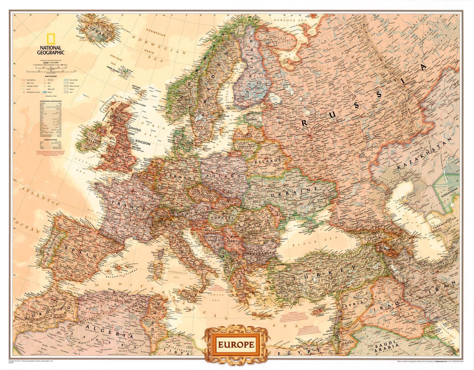 Europakaart Antiek