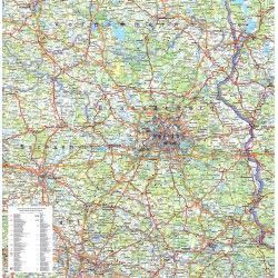 Regionkarte Brandenburg-Berlijn