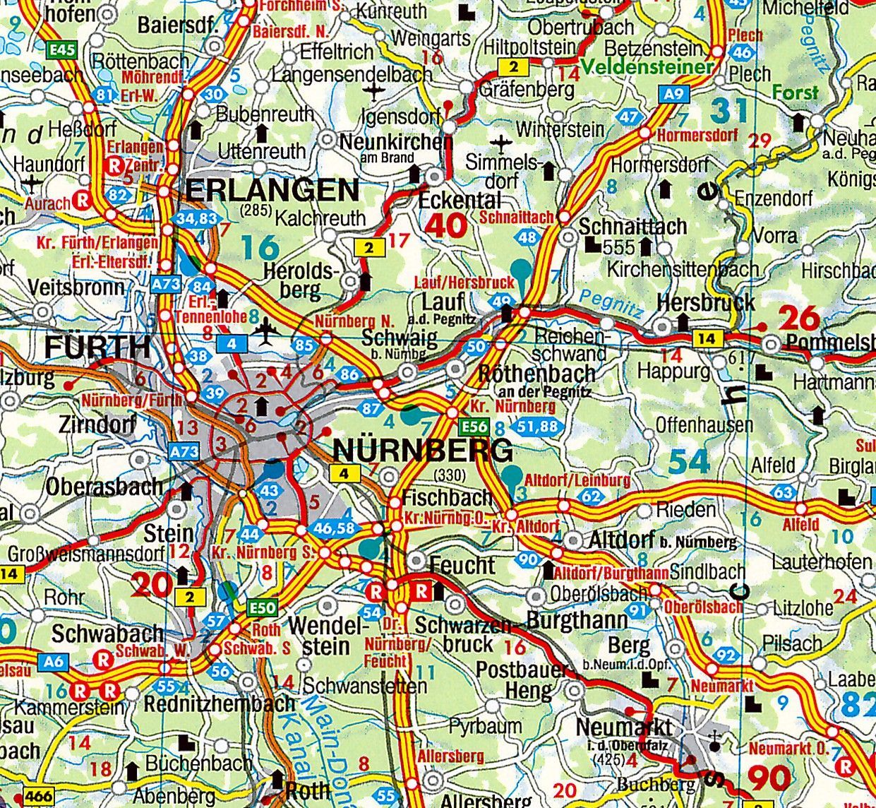 Regionkarte Bayern