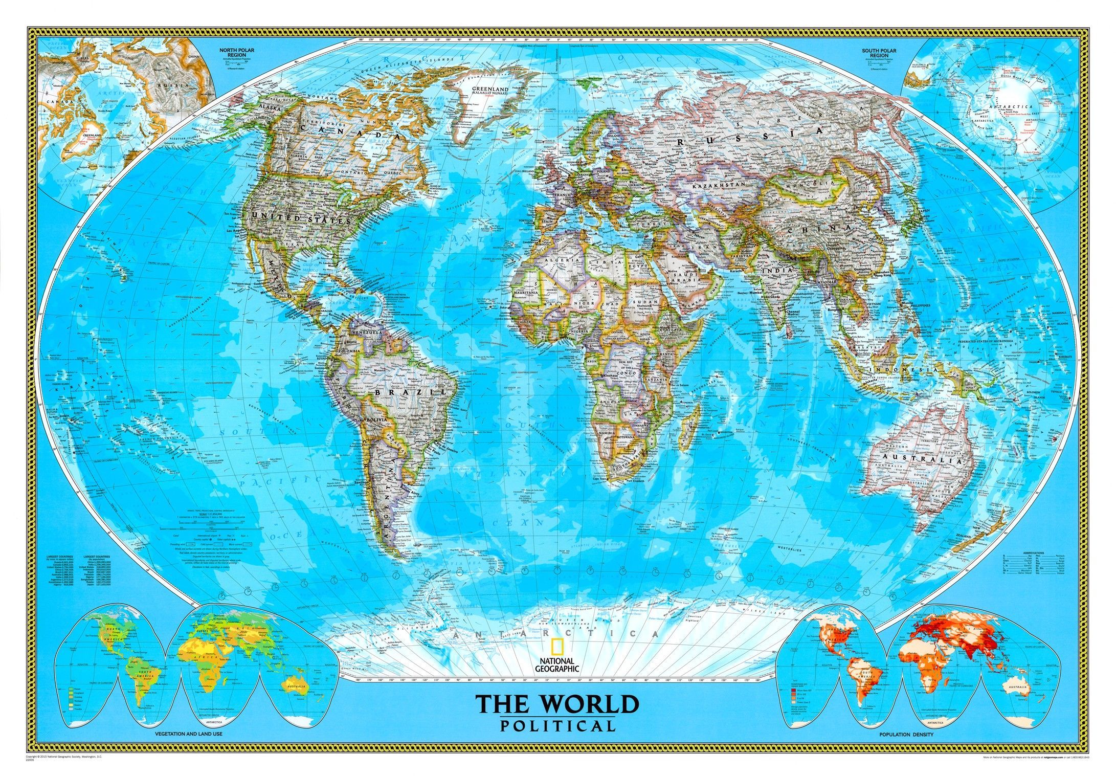 Weltkarte H 1:22.000.000
