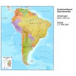 Kontinentkarte  Zuid-Amerika 1:7.000.000